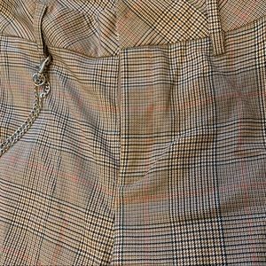 Wide Leg Plaid Pants (w/ chain!)